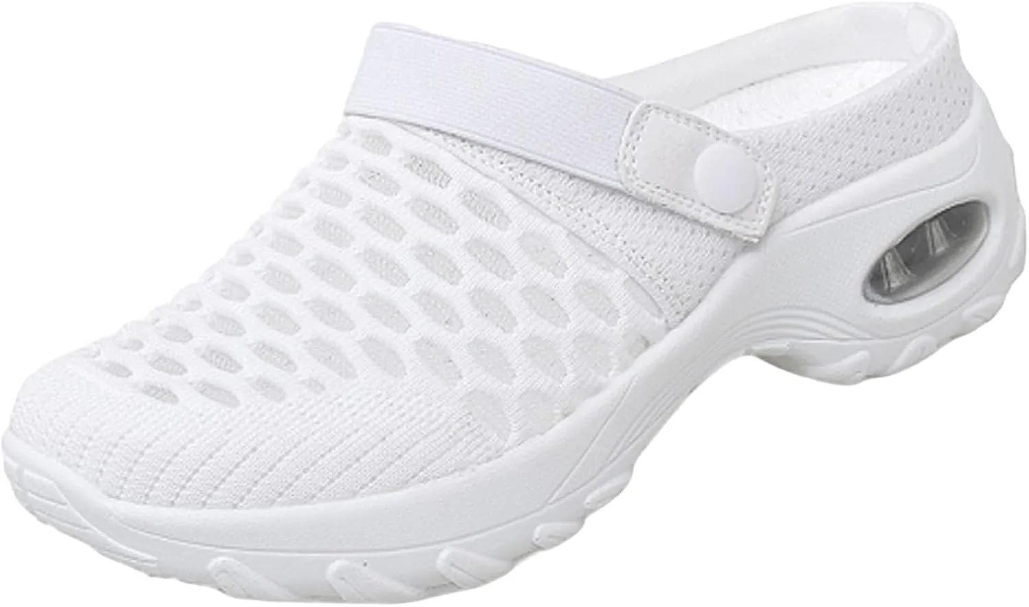 Air Cushion Orthopedic Slip On Shoes for Women Diabetic Mules Clogs Slip-On Mesh Shoes Wide Width Lightweight Beach Shoes Outdoor Slippers Walking Shoe