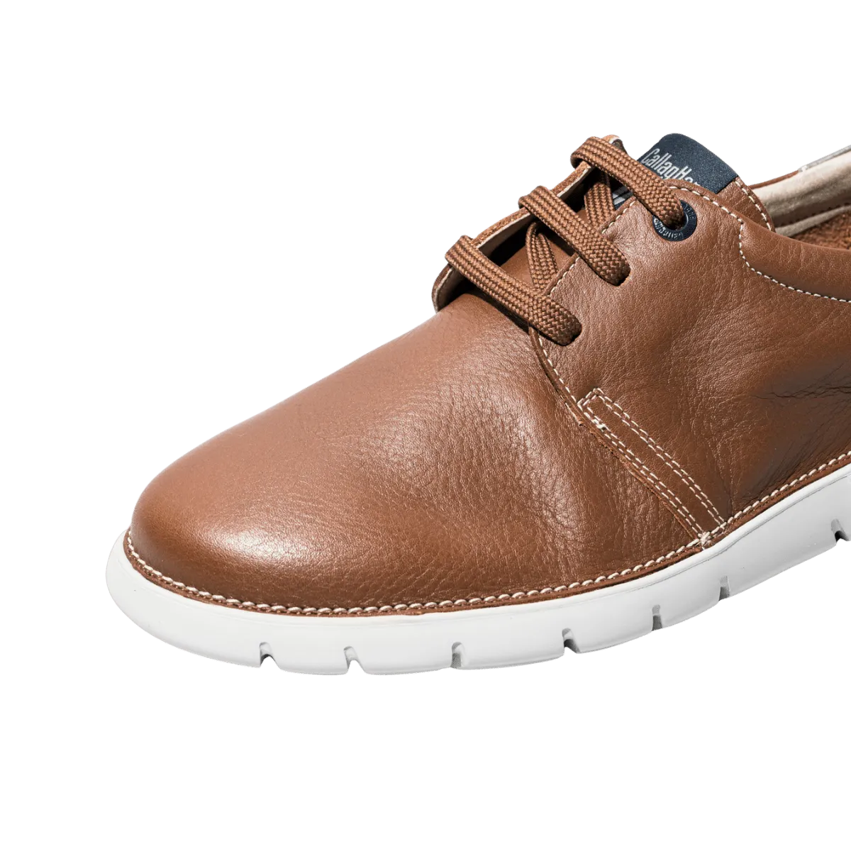 Allacciata Callaghan Pelle Grain Flexible Cuoio