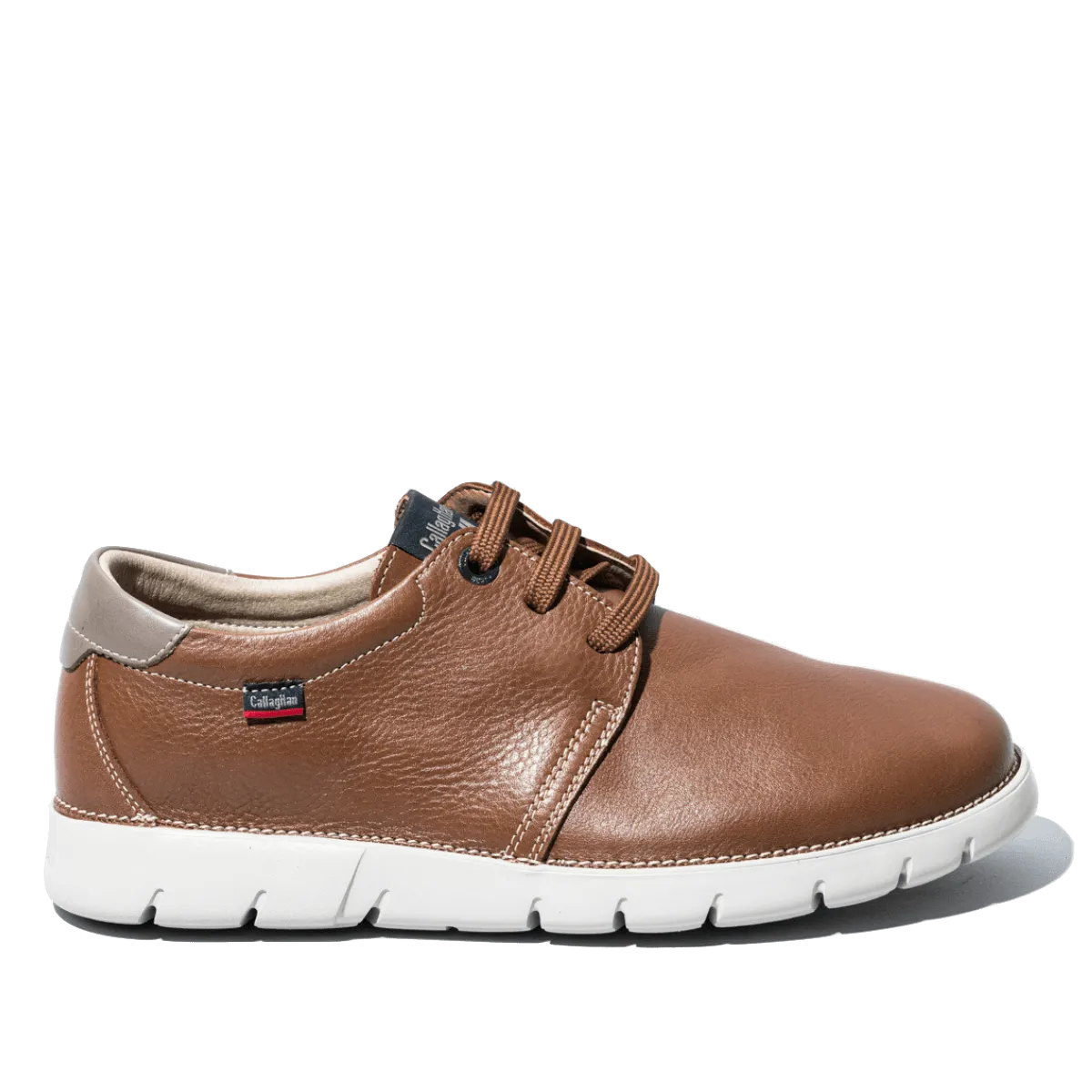 Allacciata Callaghan Pelle Grain Flexible Cuoio