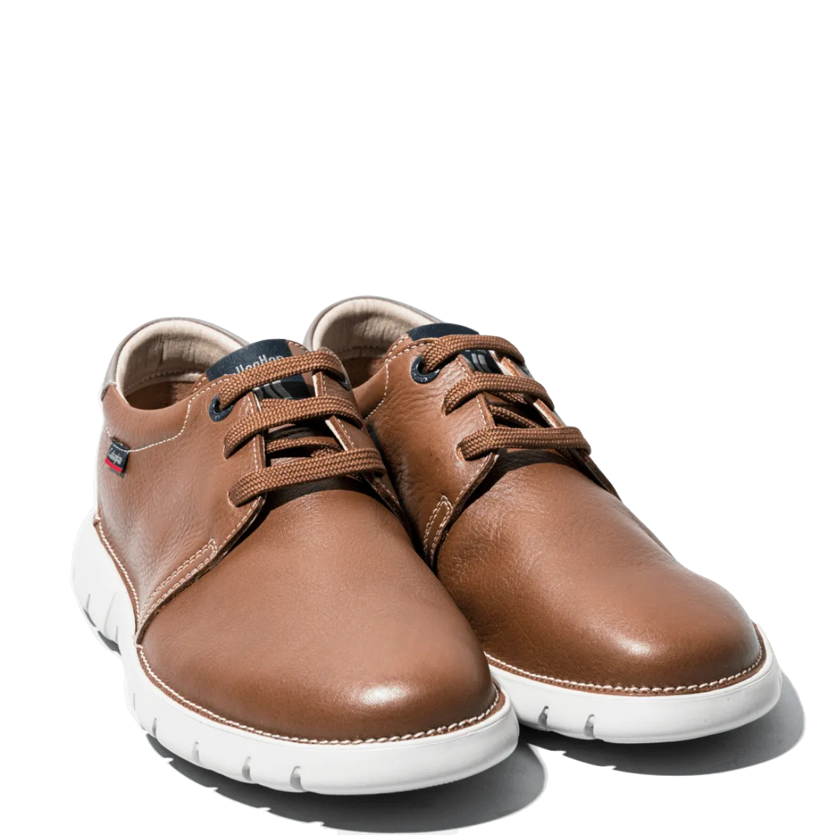 Allacciata Callaghan Pelle Grain Flexible Cuoio