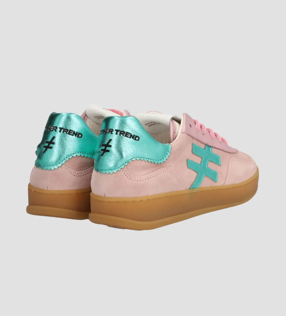 Another Trend - [A0321166 Rose]Pink and Turquoise Trainer