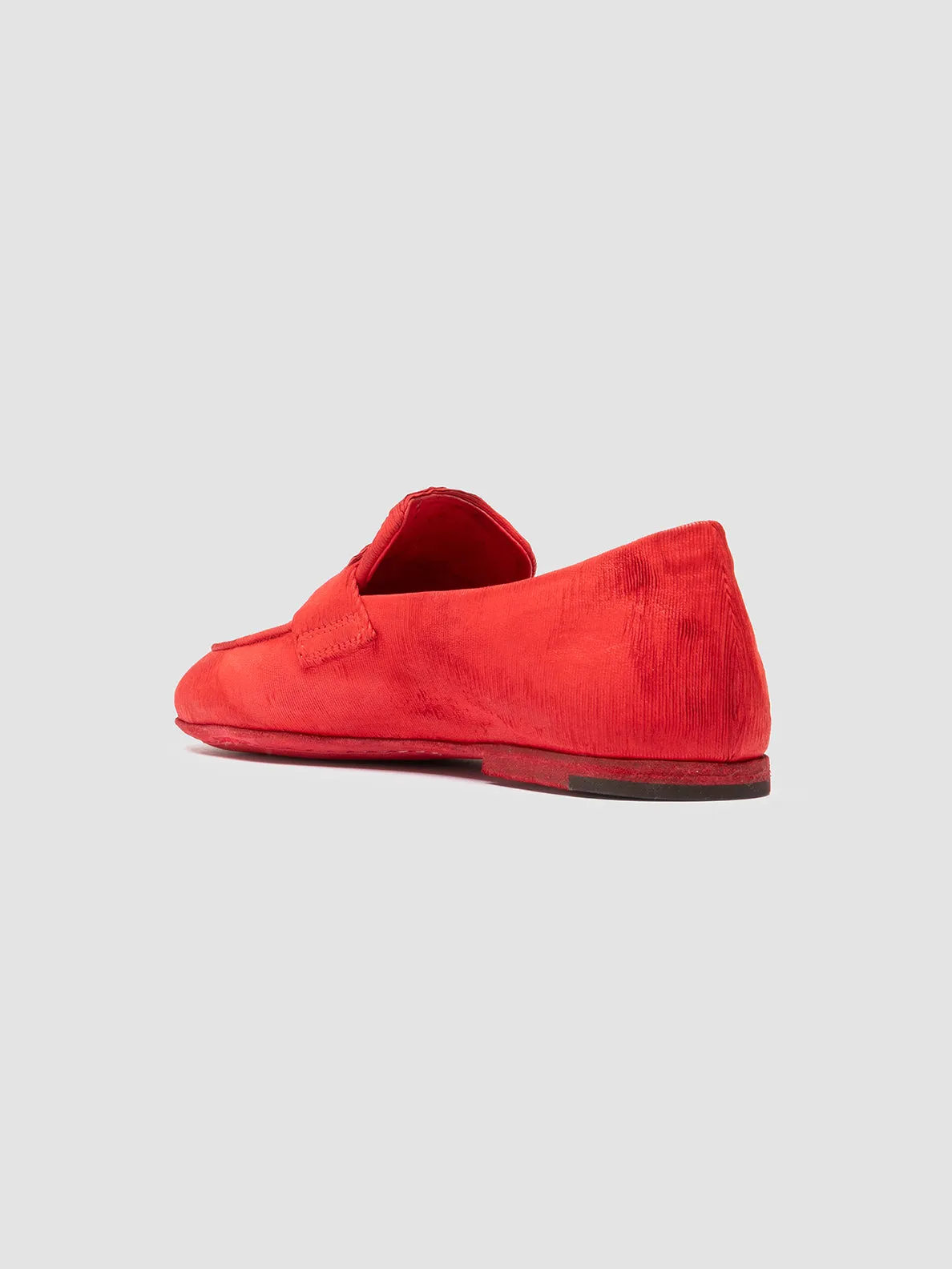 BLAIR DD 001 - Red Leather Penny Loafers