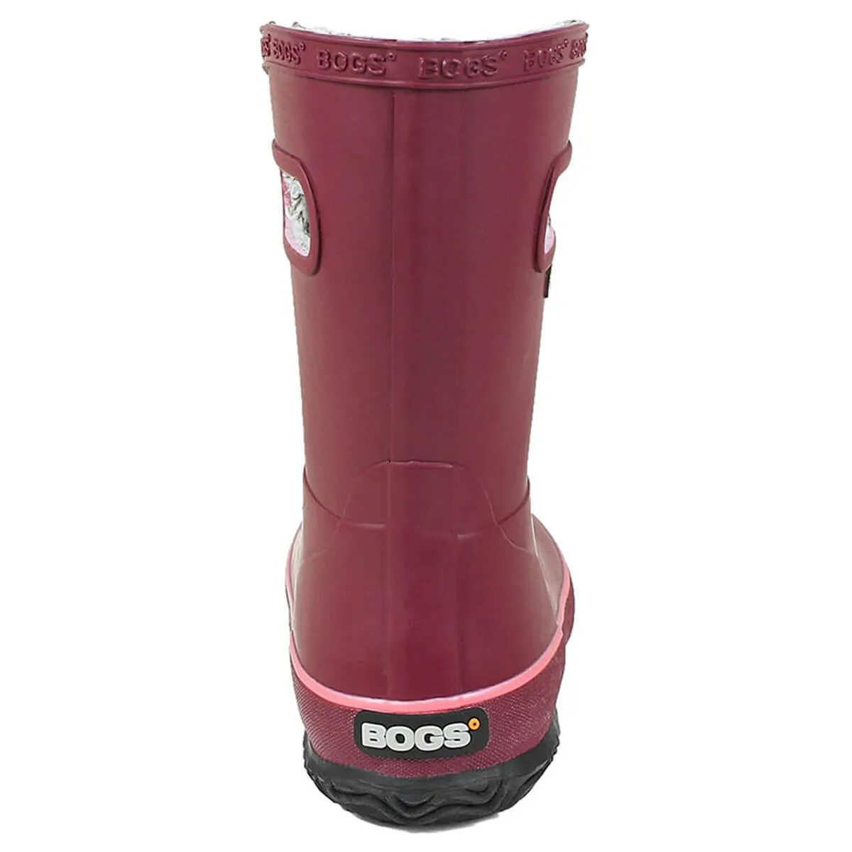 Bogs Kids' Insulated Rain Boots - Amanda Plush, Burgundy | 72454-601