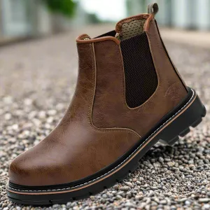 Boots:  All Season Steel Toe Safety Boot. Comfortable, Durable, and Stylish