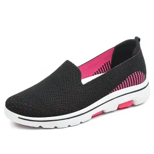 Breathable Slip-on Knit Sneakers For Women