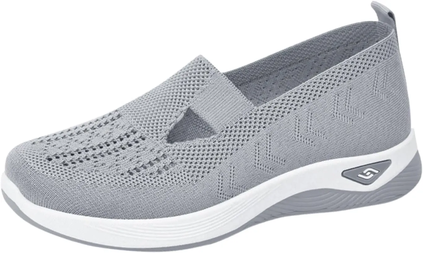 Cathalem Orthofeet Shoes for Women Upgrade Orthopedic Shoes Slip on Casual Orthopedic Sneakers for Women