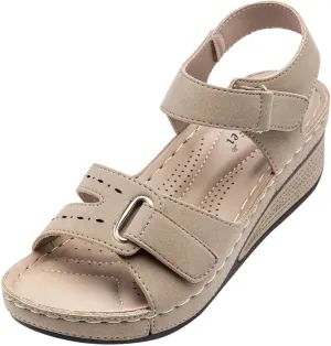 Cathalem Summer Sandals for Women 2024 Dressy Summer Womens Comfortable Walking Sandals Fashion Orthotic Slides