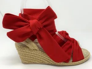Coral Treasure Low Wedges Espadrilles