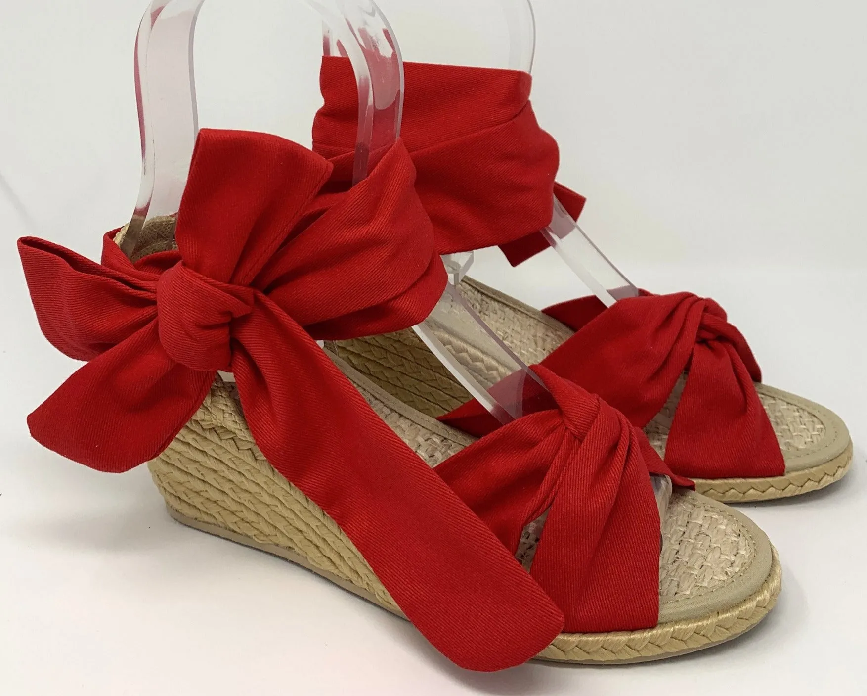 Coral Treasure Low Wedges Espadrilles