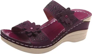 Eduavar Walking Sandals Women Comfort, Sandals Women Dressy Comfortable Sandals Open Toe Slip On Walking Sandals Shoes