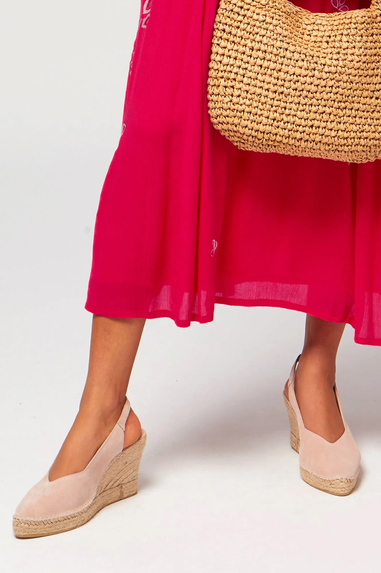 Evia Wedge Espadrilles | Rose