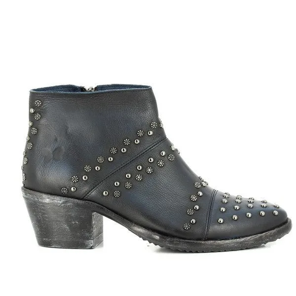 Felmini 9914 Navy Studs Ankle Boots