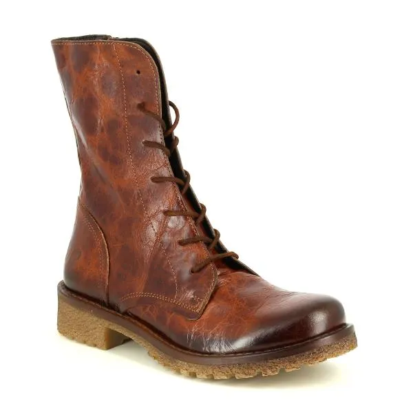 Felmini B501 Brown Lace-Up Boots