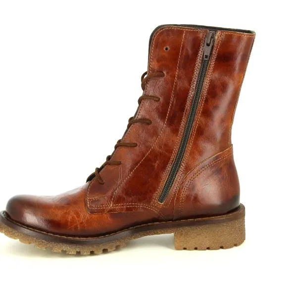 Felmini B501 Brown Lace-Up Boots