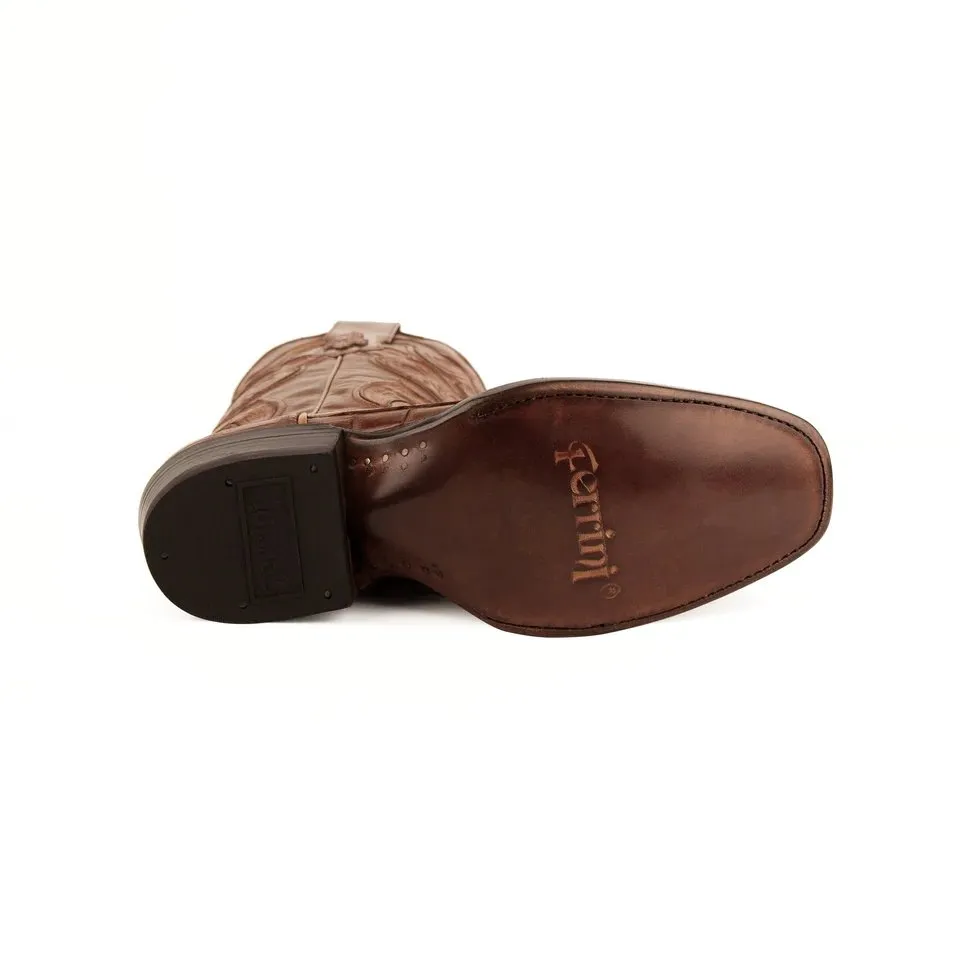 Ferrini Men's Stallion Alligator Belly Boots French Toe Handcrafted Cognac  1074102