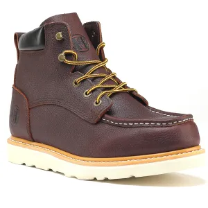 HVB 305 Men's 6" Soft Toe Non-Slip Water Resistant for Construction with Durable Rubber EVA Outsole Work Boots