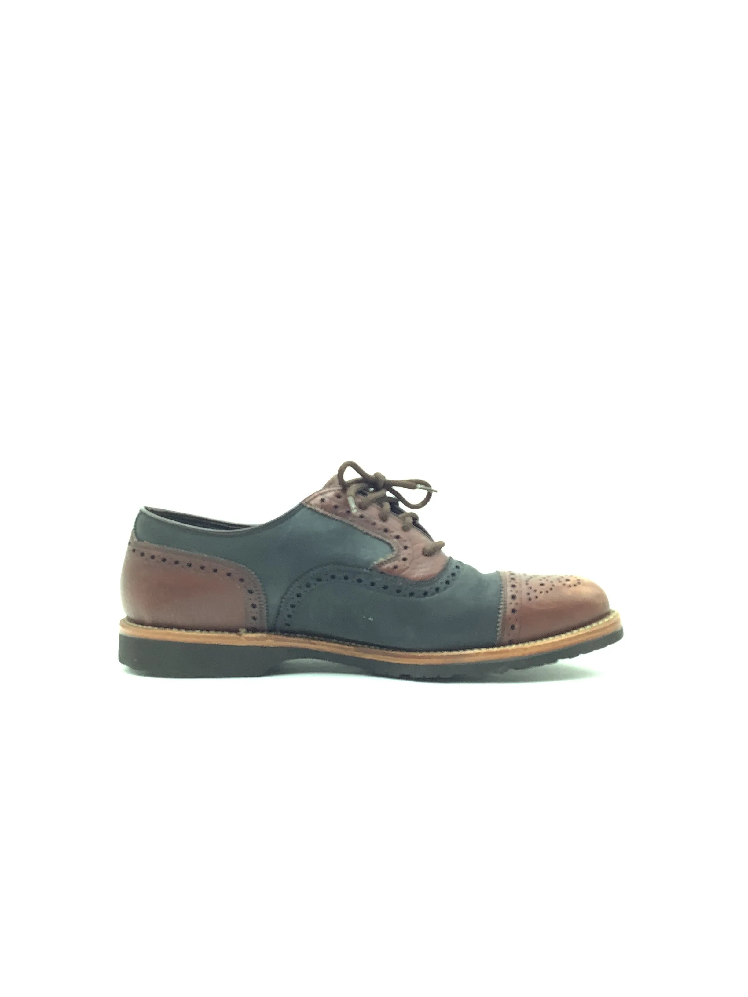 Johnston & Murphy Women's Oxford Shoes Black Brown Leather Size: 10