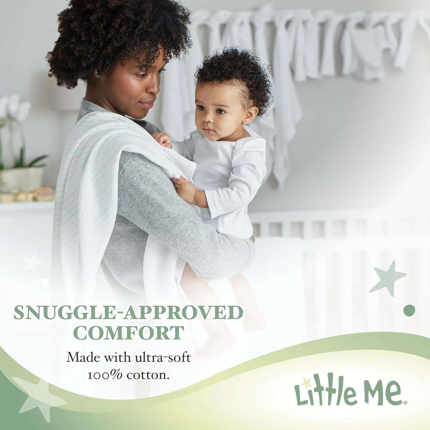 Little Me Baby Boys' and Girls' 100% Cotton 2-Pack Footies