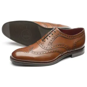 Loake Kerridge Mens Leather Brogue - Cedar Burnished Calf