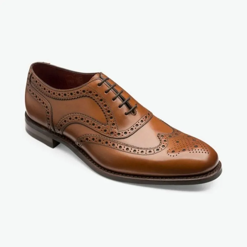 Loake Kerridge Mens Leather Brogue - Cedar Burnished Calf