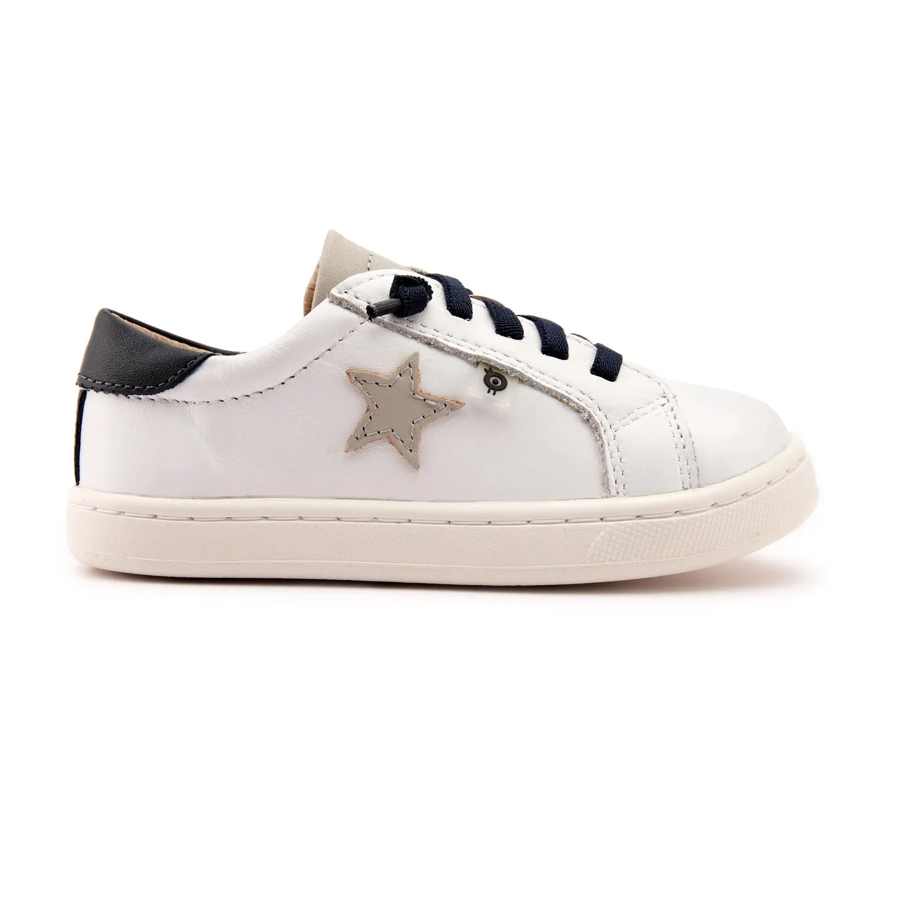 Old Soles Kids Boys / Girl 6118 Milky-Way Leather Sneakers in Snow