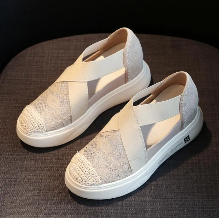 Petite Thicksole Cross Strap Espadrilles LQSW13