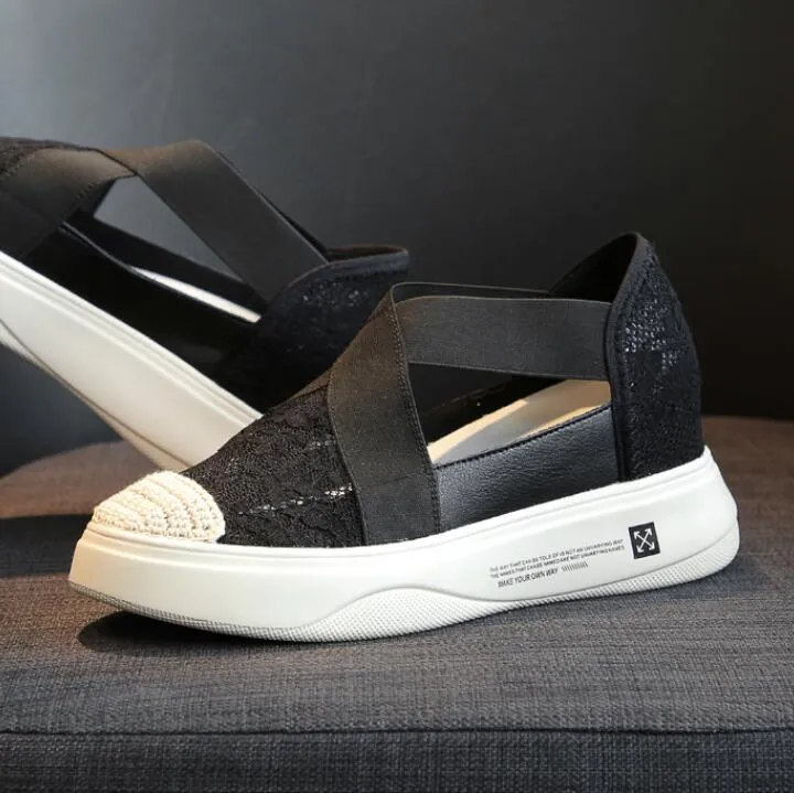 Petite Thicksole Cross Strap Espadrilles LQSW13