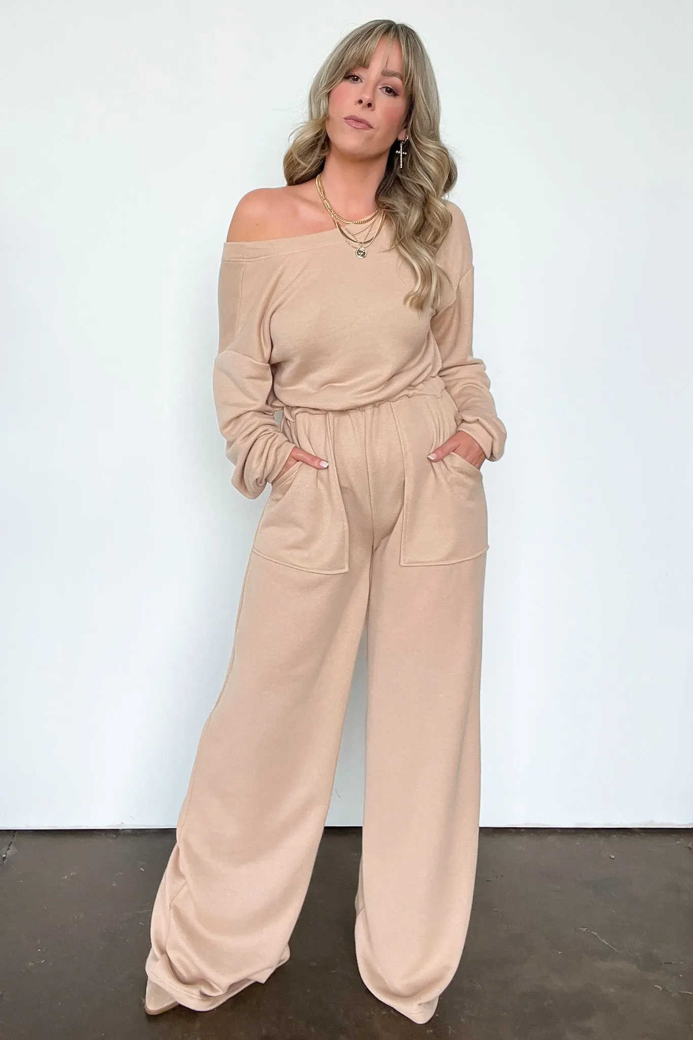 Rowynn Boat Neck Wide Leg Jumpsuit - FINAL SALE