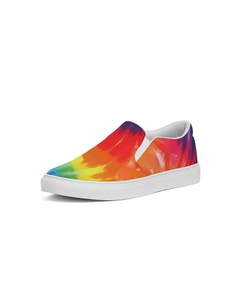 Women's Athletic Sneakers, Low Top Slip-On Canvas Shoes - Peace & Love