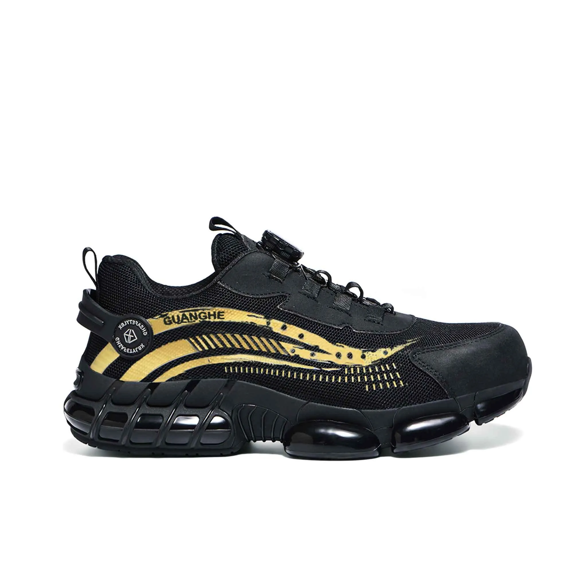 Women's Breathable Steel Toe Sneakers - Knob Lacing System | B292