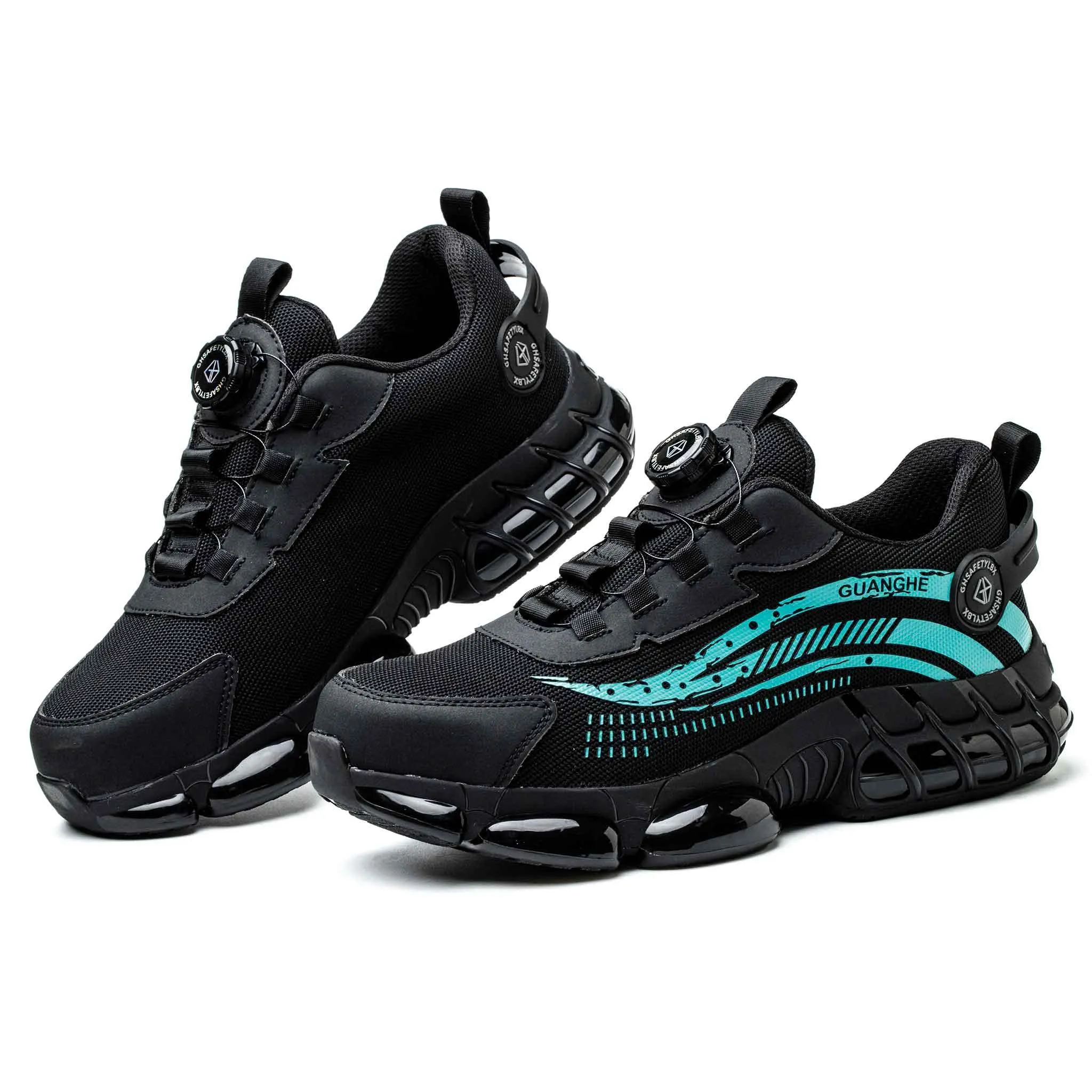 Women's Breathable Steel Toe Sneakers - Knob Lacing System | B292