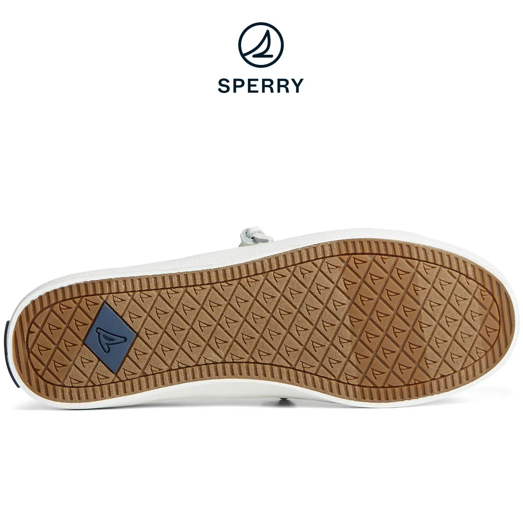Women's Crest Vibe Linen Sneakers - White (STS99250)