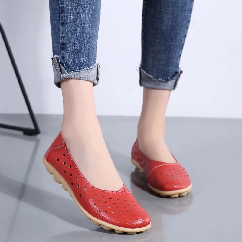 Women's Flat Comfortable Soft Leather Shoes